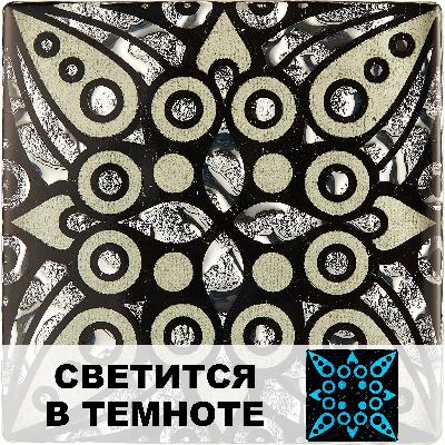 Напольная вставка Роскошная мозаика ВБ-LB 49 6.6x6.6 Мира NEO платиновая стеклянная