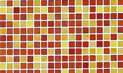 Мозаика Ezarri Растяжка Rojo №5 49.5x49.5 красная глянцевая