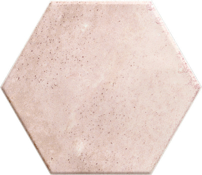 Керамогранит Ribesalbes Ceramica PT03159 Hope Rose Hex Matt 17.3x15 розовый матовый под камень