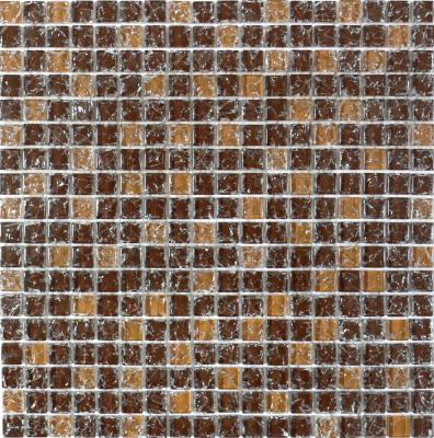 451 мозаика микс коричичневый, беж.колотый 300х300 чип 15х15 (кор 0,54м/6шт/0,09м)