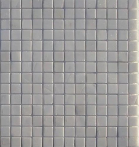 Мозаика Marble Mosaic Square 23x23 Thassos Mat 30x30 серая матовая под камень, чип 23x23 квадратный