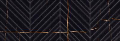 Настенная плитка Eletto Ceramica 509261101 Basalt Struttura Linea 24.2x70 черная матовая с орнаментом