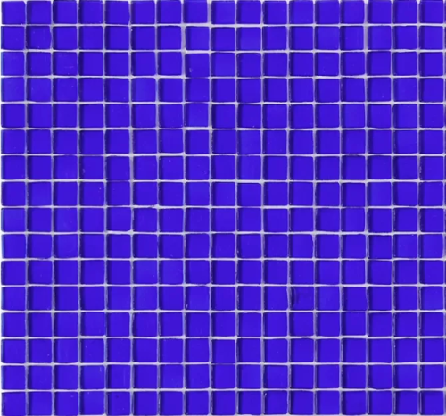 Мозаика Rose Mosaic SJ19 Casablanca / Galaxy 31.8x31.8 синяя глянцевая, чип 10x10 квадратный