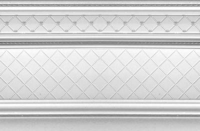 Плинтус Dualgres London Zocalo 20х30 белый глазурованный глянцевый с орнаментом