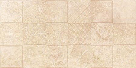 Настенная плитка Kerlife 906867 Pietra Collage Beige 1C 31.5x63 бежевая матовая орнамент