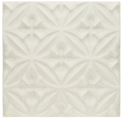 Декор Adex ADOC4002 Ocean Relieve Caspian White Caps 15x15 кремовый глянцевый орнамент