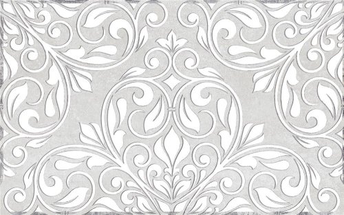 Декор Gracia Ceramica 010301002093 Персиан 01 250х400 серый матовый с орнаментом