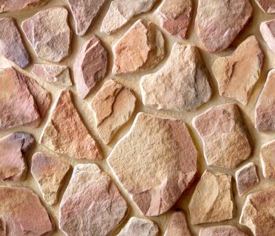 Камень искусственный White Hills 600-40 Рутланд 7x5.5 / 49x38 коричневый рельефный / матовый
