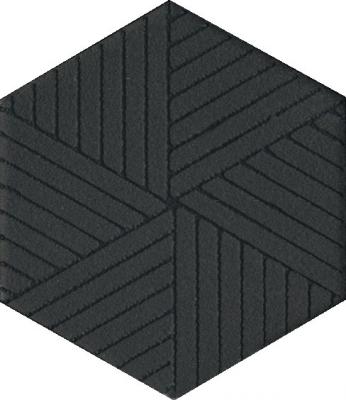 Напольная вставка Kerama Marazzi OS/B241/63001 Агуста 5.2x6 черная матовая с орнаментом