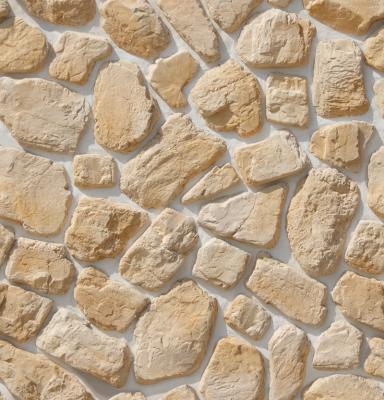 Камень искусственный White Hills 606-20 Хантли 11x5 / 28x22.5 / вариативный размер бежевый рельефный / матовый