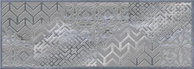 Декоративная плитка Eletto Ceramica 586782003 Old Tjikko Patchwork Decor 25.1x70.9 серая матовая с орнаментом