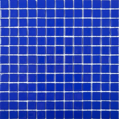 Мозаика Togama Azul Fuerte Poliu Pool & Wellness SPA 34x34 синяя глянцевая под камень