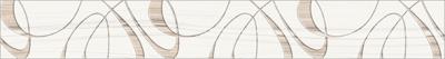 Бордюр ALMA Ceramica BWU53PLS004 Plesso 50x6.7 бежевый глазурованный глянцевый с изображением