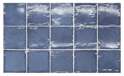 Настенная плитка Equipe 27602 Altea Thistle Blue 10x10 синяя глянцевая под камень