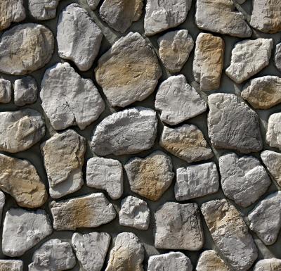 Камень искусственный White Hills 606-80 Хантли 11x5 / 28x22.5 / вариативный размер серый рельефный / матовый