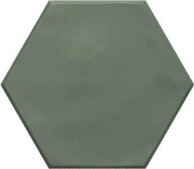 Керамогранит Ribesalbes Ceramica PT03150 Geometry Hex Green Matt 17.3x15 зеленый матовый моноколор
