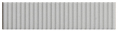Настенная плитка 41zero42 4100602 Biscuit Strip Bianco 5x20 белая матовая 3D узор / полосы