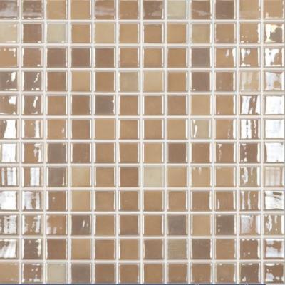 Мозаика Vidrepur С0002164 Lux 421 (765_3) Мозаика (на сетке) коричневая глазурованная глянцевая под мозаику