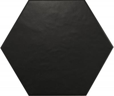 Керамогранит Equipe 20338 Hexatile Negro Mate 17,5х20 черный глазурованный матовый моноколор