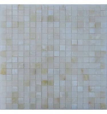 Мозаика FK Marble 35507 Classic Mosaic White Onyx 15-6P 30.5x30.5 белая полированная