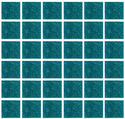 Мозаика ROSE MOSAIC A67 Matrix color 2+ (размер чипа 10x10 мм) 31.8x31.8 бирюзовая глянцевая моноколор
