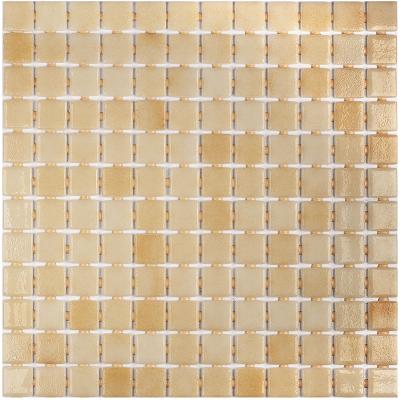 Мозаика Vidrepur С0001665 Colors 504 песочная дымчатая (на сцепке) 31.7х39.6 глянцевая / стекло оттенки коричневого