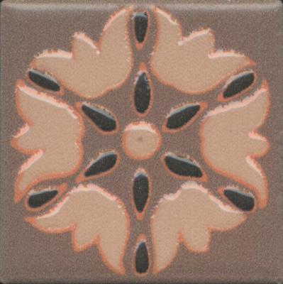 Напольная вставка Kerama Marazzi OS\C178\21052 Анвер 4.85x4.85 коричневая глянцевая с орнаментом