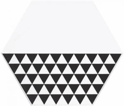 Декор Kerama Marazzi NT\B218\24001 Буранелли 23.1x20 черно-белый матовый с орнаментом