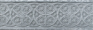 Бордюр Argenta 47543 Empyreal Light grey 10x30 серый матовый под камень / орнамент