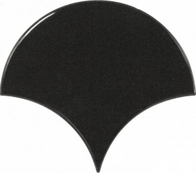 Настенная плитка Equipe 21967 Scale 12x10.6 черная глянцевая моноколор