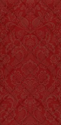 Настенная плитка Kerama Marazzi 11107R Даниэли 60x30 красная глянцевая с орнаментом / ткань