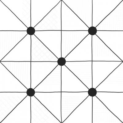 Керамогранит LASSELSBERGER CERAMICS 6032-0434 Домино 30х30 белый матовый геометрия