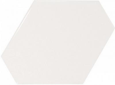 Настенная плитка Equipe 23825 Scale 10,8x12,4 белая глянцевая моноколор