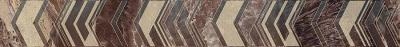 Бордюр Azori 588871001 Atlas Dark 7.5x63 коричневый глянцевый геометрия