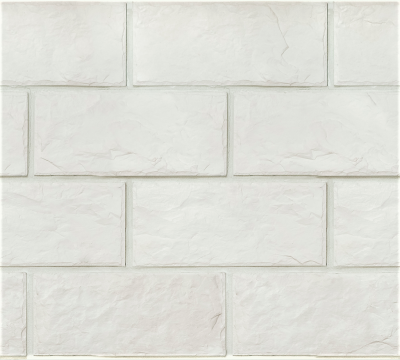 Декоративный камень Zikkurat Бештау 1-00-00 12x26 белый рельефный под кирпич