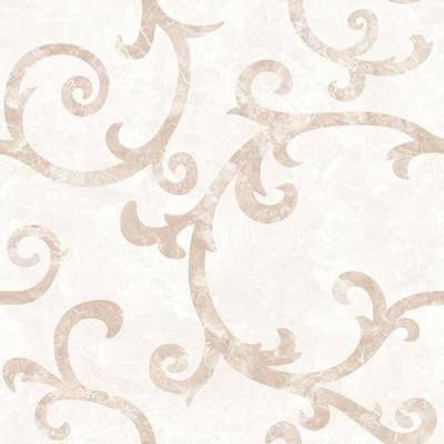 Керамическая плитка Eurotile Ceramica 722 TTL2BG Taptal 49.5x49.5 бежевая / коричневая глянцевая с узорами
