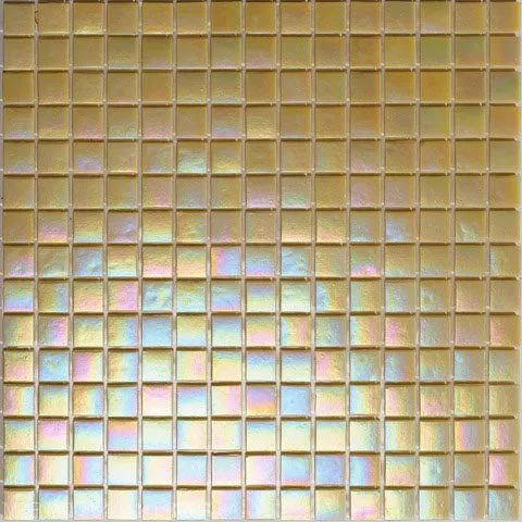 Мозаика Rose Mosaic WA30 Rainbow 31.8x31.8 бежевая глянцевая перламутр, чип 15x15 квадратный