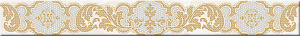 Бордюр Azori 584141002 Navarra Barocco 50.5x6.2 коричневый глазурованный глянцевый 