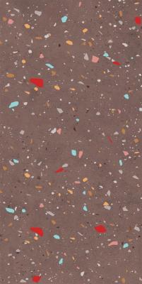 Настенная плитка Creto 00-00-5-18-01-15-3656 Seventies Retro 30х60 коричневая матовая под бетон с узорами