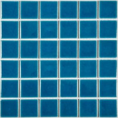 Мозаика NSmosaic PORCELAIN PW4848-19 306х306 синяя глянцевая