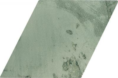 Керамогранит APE Rombo Snap Green 15x29.5 бирюзовый глазурованный глянцевый майолика