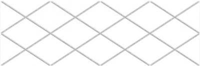 Декоративная плитка Laparet 17-05-01-1172-0 х9999132692 Eridan 60x20 белая глазурованная матовая / неполированная геометрия / под мрамор