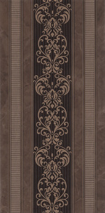 Декор Kerama Marazzi STG\B609\11129R Версаль 60x30 коричневый глянцевый под мрамор / узоры