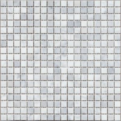 DAO-536-15-4 Carrara мозаика камень винтаж 300х300 чип 15х15 (0,09м)