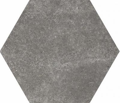 Керамогранит Equipe 22094 Hexatile Cement Black 17,5х20 серый матовый под цемент