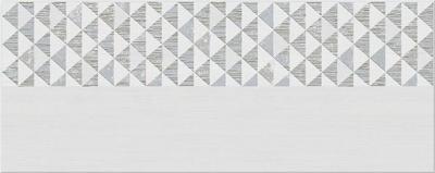 Декоративная плитка Azori 586382001 Riviera Dew 50.5x20.1 белая матовая геометрия