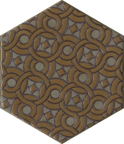 Декор Kerama Marazzi VT\B559\SG23041N Гроссето 20x23,1 коричневый комбинированный под бетон / орнамент / штукатурку