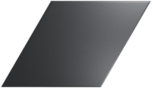 Настенная плитка ZYX 218254 Evoke Diamond Area Black Matt 15x25.9 черная матовая моноколор