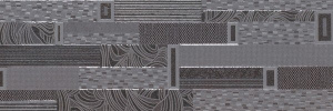 Настенная плитка Emigres Detroit Chicago Gris 20х60 черная матовая