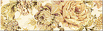 Бордюр Azori 583471001 Arezzo Beige Alba 20.1x6.2 бежевый глазурованный матовый флористика